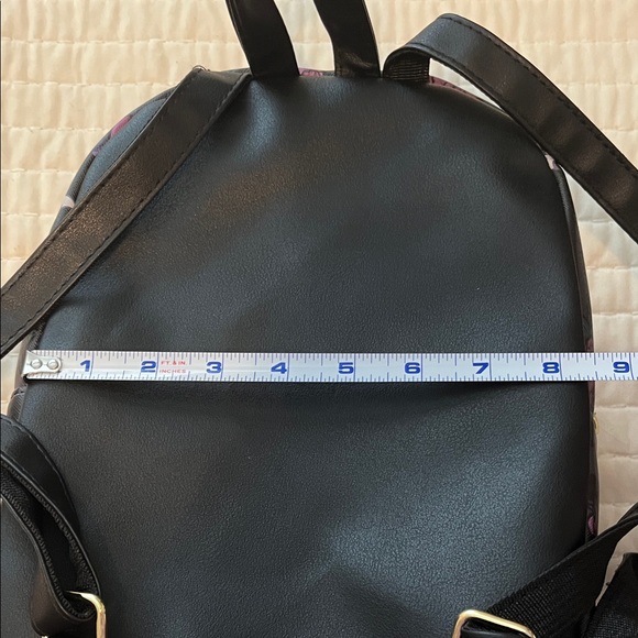 Disney Nightmare Before Christmas Black and Purple Mini Backpack - Jack & Sally - Picture 14 of 15